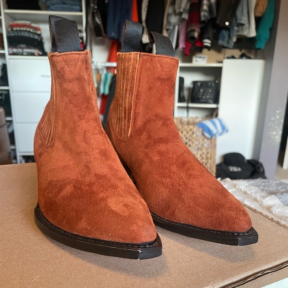 New Cognac Chamula Boots - Picture 3 of 7